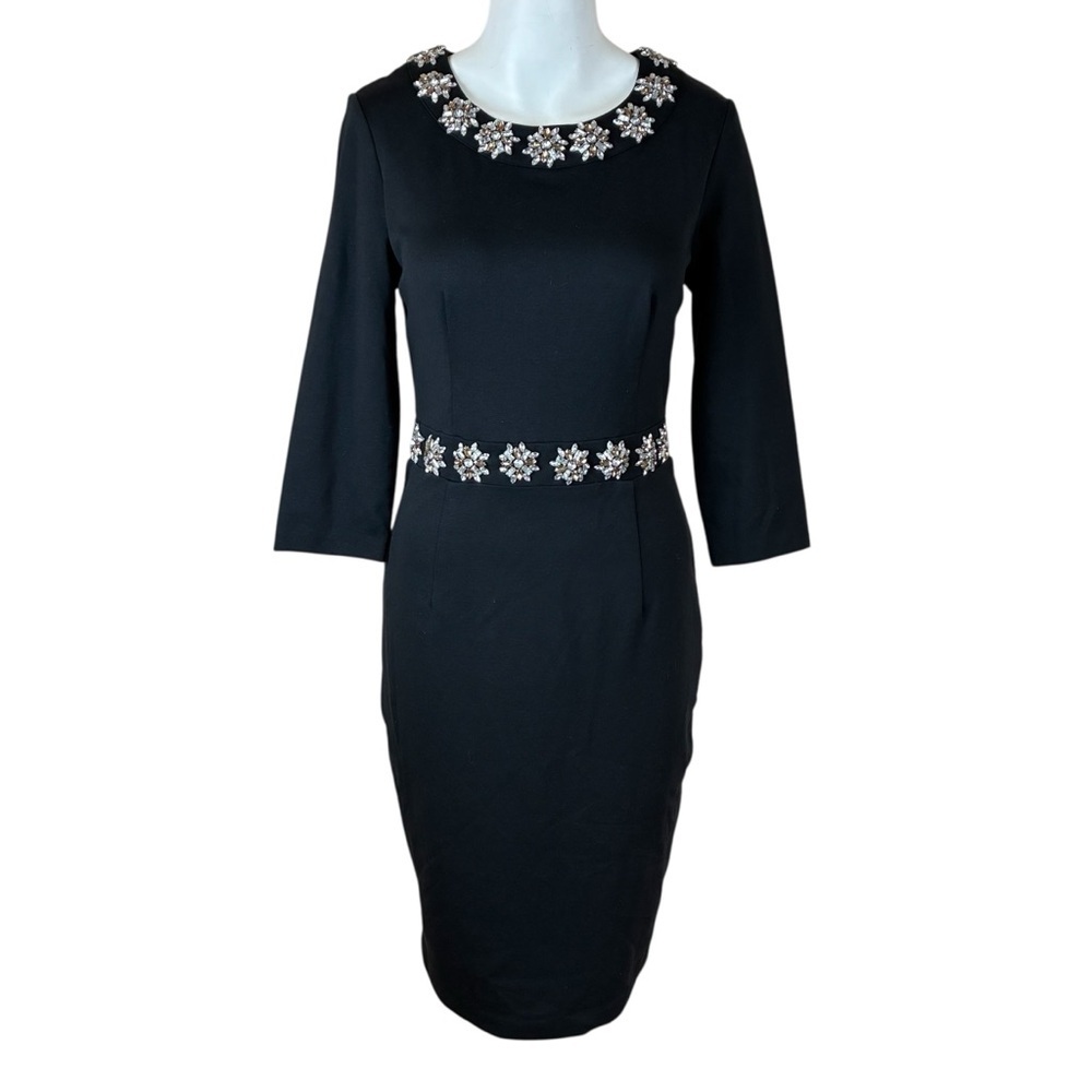 BODEN Matilda Crystal Embellished Black Dress- 6P - Picture 4 of 16